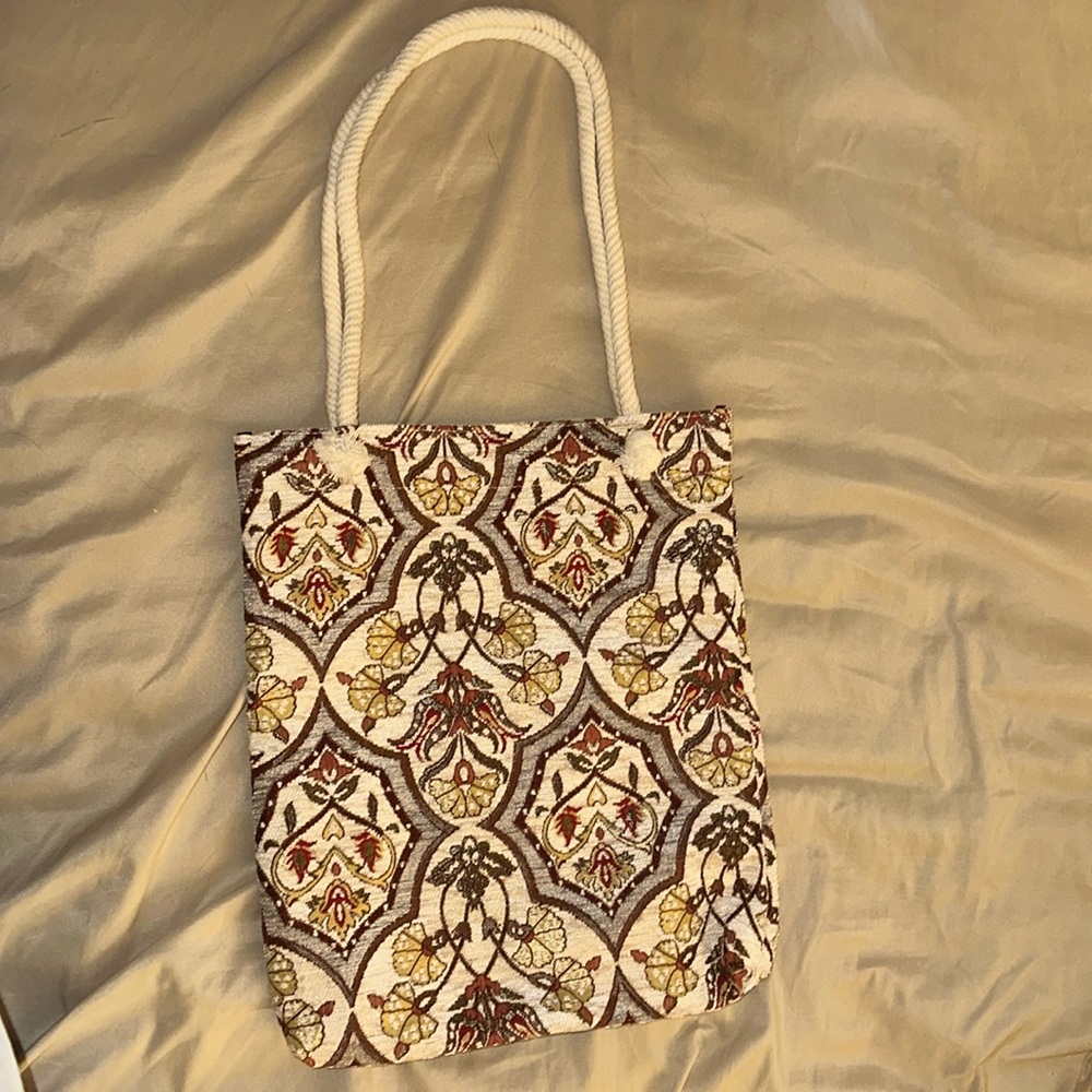 NWOT: Handmade Bag, Tote: Rope Handles